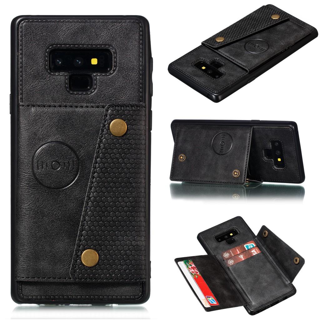 Ốp lưng da ví gập cho Samsung Galaxy Note9 S10 S9 S8 Plus S10+ S9+ S8+ S10e