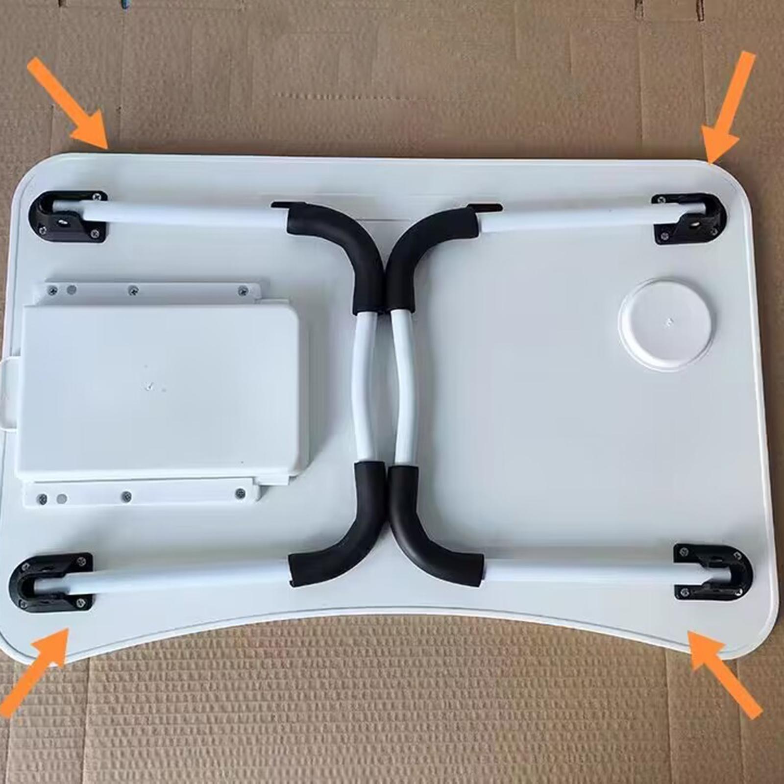 4x Folding Table Leg Brackets Repair Durable Reading Bed Table Leg