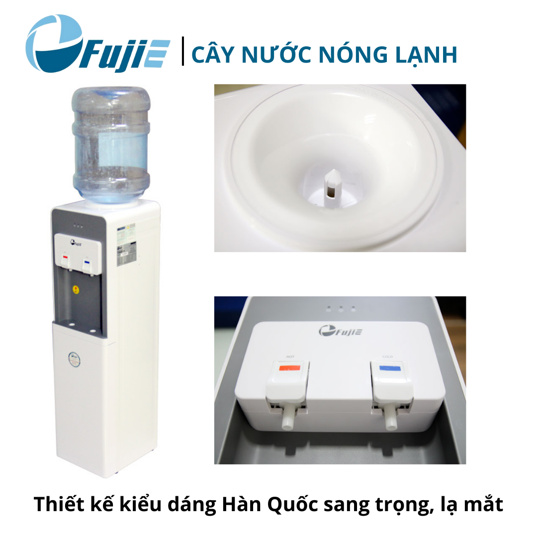 Cây nước nóng lạnh FujiE WD1900E công nghệ làm lạnh bằng chip điện tử đạt tiêu chuẩn quốc tế bảo hành 24 tháng toàn quốc - Hàng chính hãng