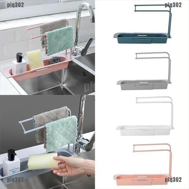 Kệ Để Đồ Rửa Chén Bát Đa Năng Có Chỗ Treo Khăn Thông Minh Giao Màu Ngẫu Nhiên - Khay Để Đồ Rửa Chén Bát