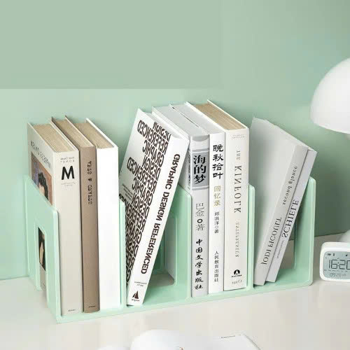 Giá Đựng Sách Để Bàn - Kệ Chia 4 Ngăn Văn Phòng Học Sinh Sinh Viên - Chặn Sách Nhiều Ngăn Giúp Sắp Xếp Tài Liệu