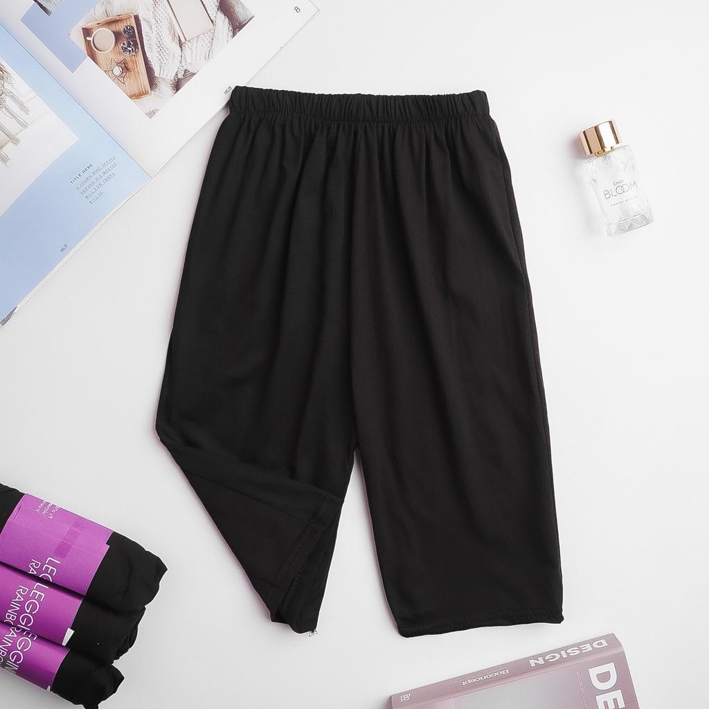 Quần legging đùi cuộn tím siêu rẻ Kanimi - QN08