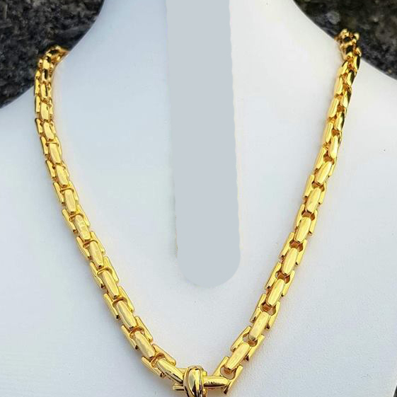 Dây chuyền nam mạ vàng 24k hình hạt thóc mã D22