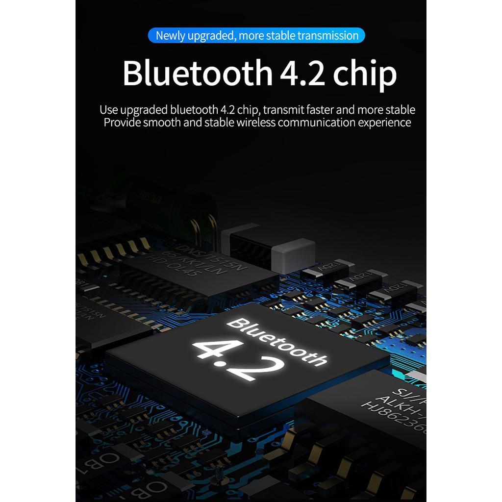 V19 TWS Bluetooth4.2 IPX3 Wireless In-ear Earhook Earphone Black