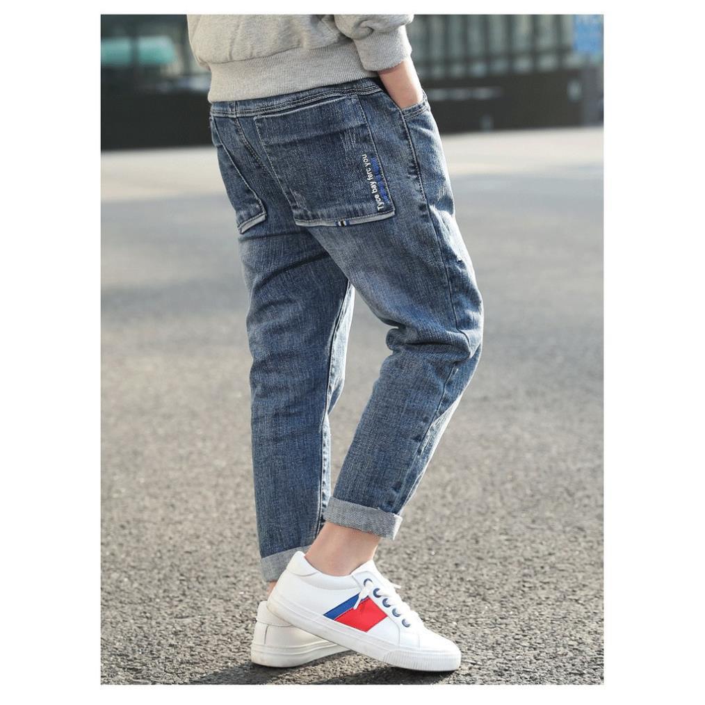 IJL5 Size110-160 (15-40kg) Quần jean cho bé trai lớn Freeship Hàng Quảng Châu Thời trang trẻ em - QUẦN BÉ TRAI