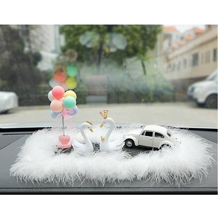 Set decor thiên nga trang trí xe hơi đáng yêu- Hoàng Đông shop.