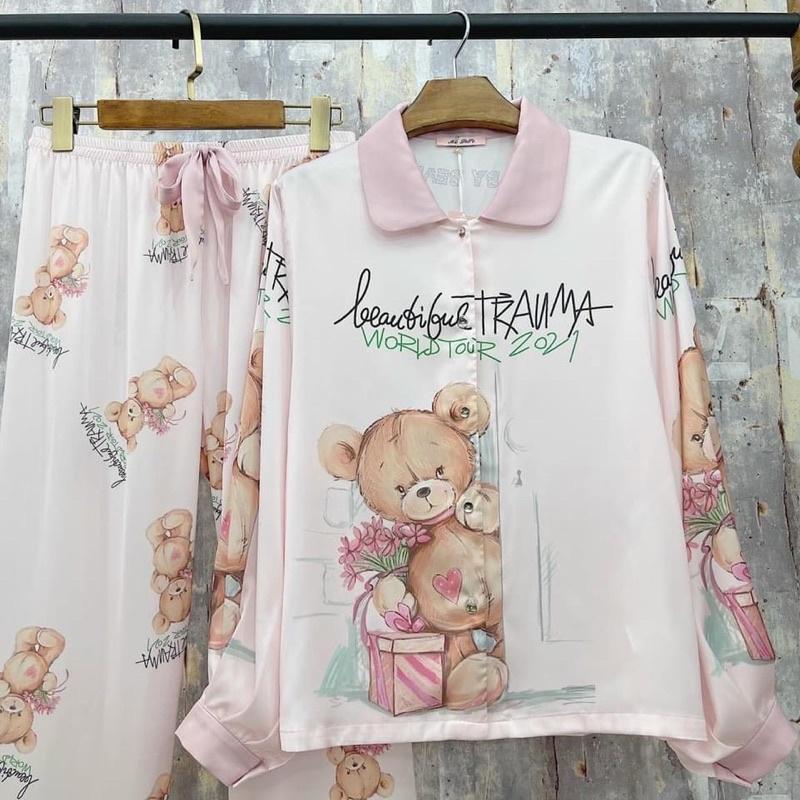 BỘ PYJAMA TAY BỒNG 020 - QUẢNG CHÂU CAO CẤP