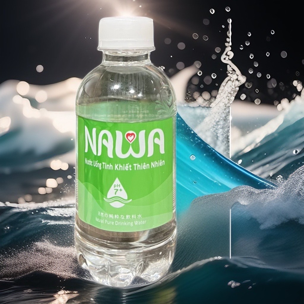 Hình ảnh Nước uống tinh khiết thiên nhiên NAWA 24 chai 250ml