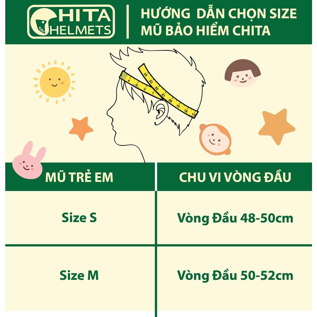 Mũ Bảo Hiểm Trẻ Em CHITA HELMETS CT25(K) Tem Little Tiger Dễ Thương Cho Bé