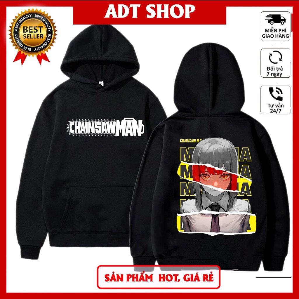 Bst Áo Hoodie in hình anime Chaisaw Man mẫu áo Makima ADT Shop độc đẹp