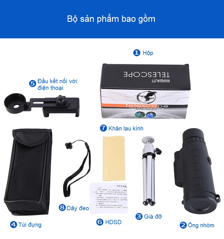 Ống nhòm du lỊch dành cho điện thoạI -