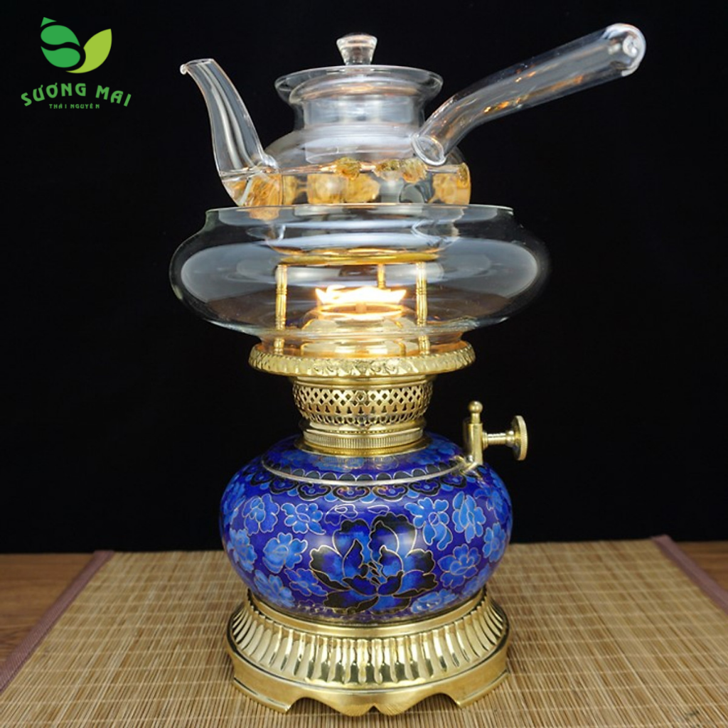 Ấm pha trà hoa thủy tinh 450ml