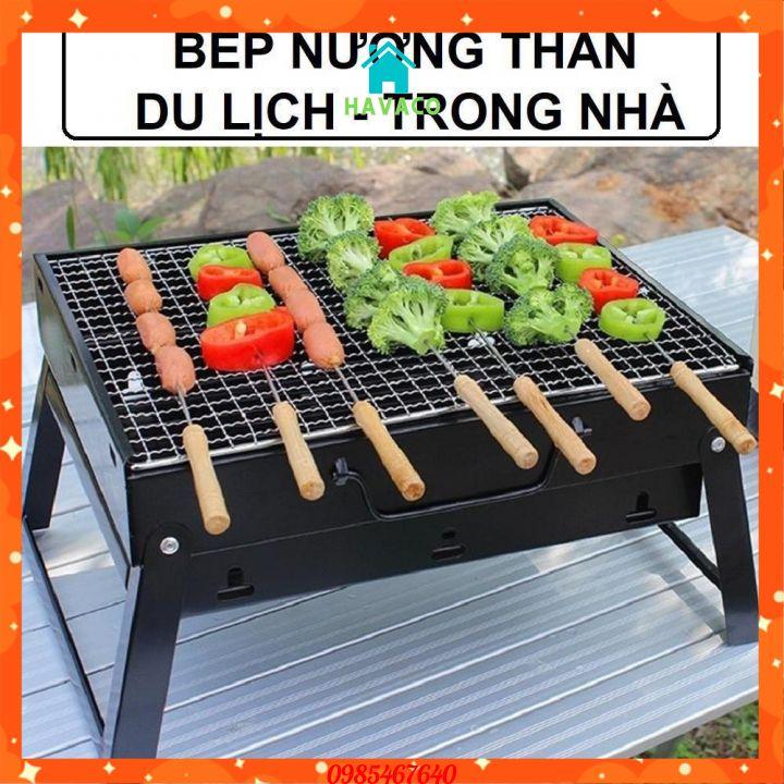 Bếp Nướng Than Hoa Vuông, Bếp Nướng Ngoài Trời Cao Cấp Nhỏ Gọn Tiện Ích