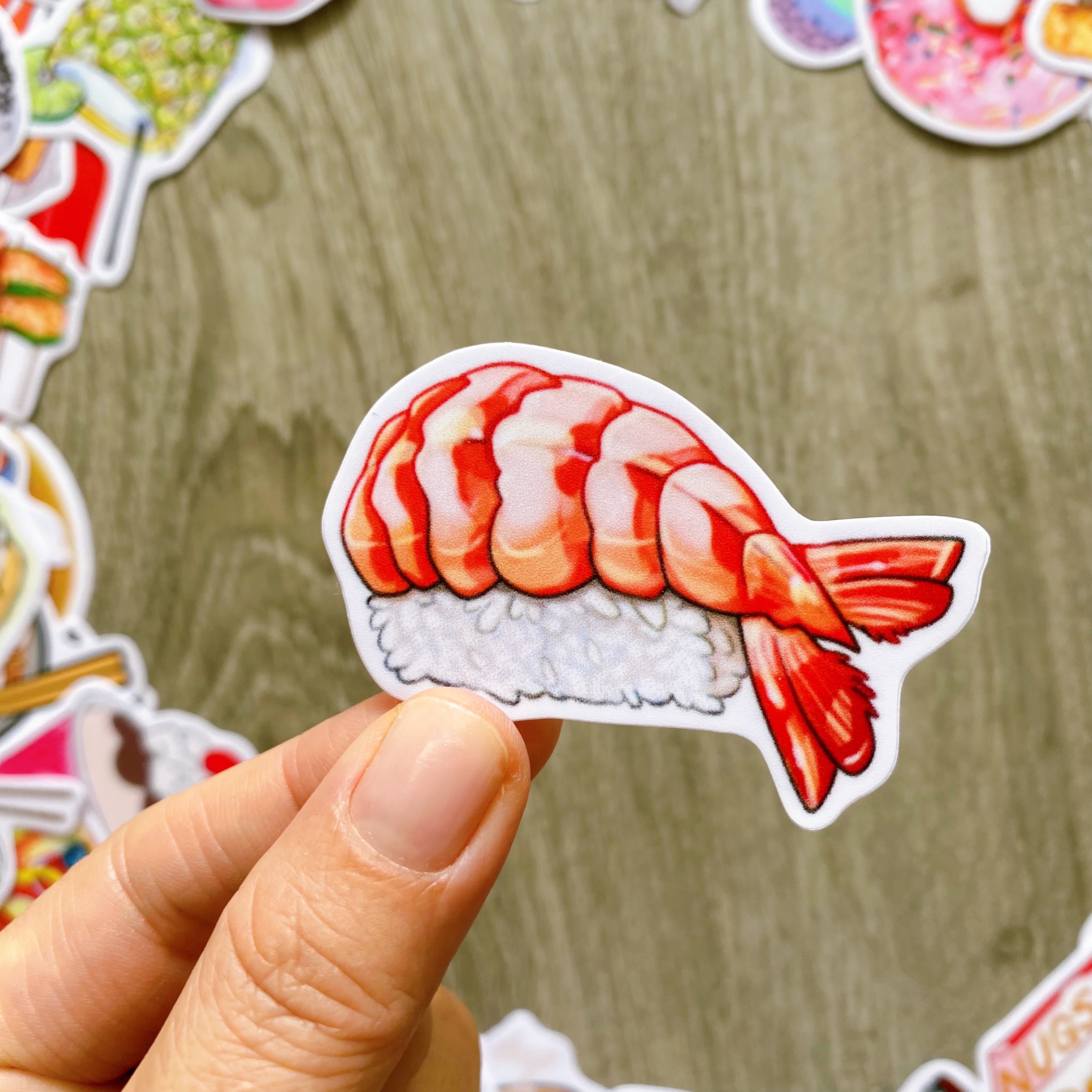 Bộ 50 Sticker Food Chủ Đề Món Ăn Uống  Hình Dán Chống Nước Decal Chất Lượng Cao Trang Trí Va Li Du Lịch, Xe Đạp, Xe Máy, Laptop, Nón Bảo Hiểm, Máy Tính Học Sinh, Tủ Quần Áo, Nắp Lưng Điện Thoại