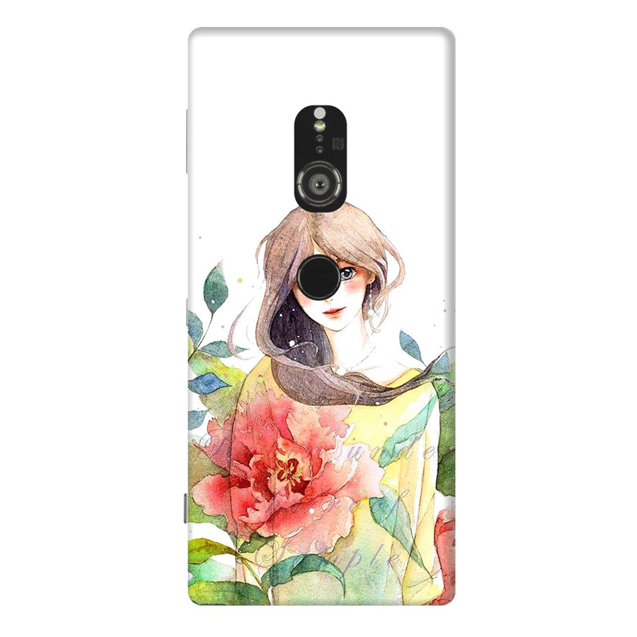 Ốp Lưng Dành Cho Điện Thoại Sony Xperia XZ2 Cô Gái Hoa Hồng
