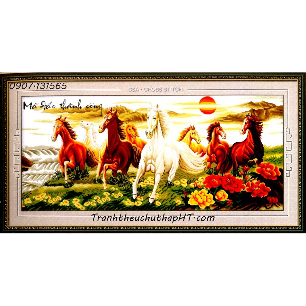 Tranh thêu chữ thập mã đáo thành công 222685 - tự thêu