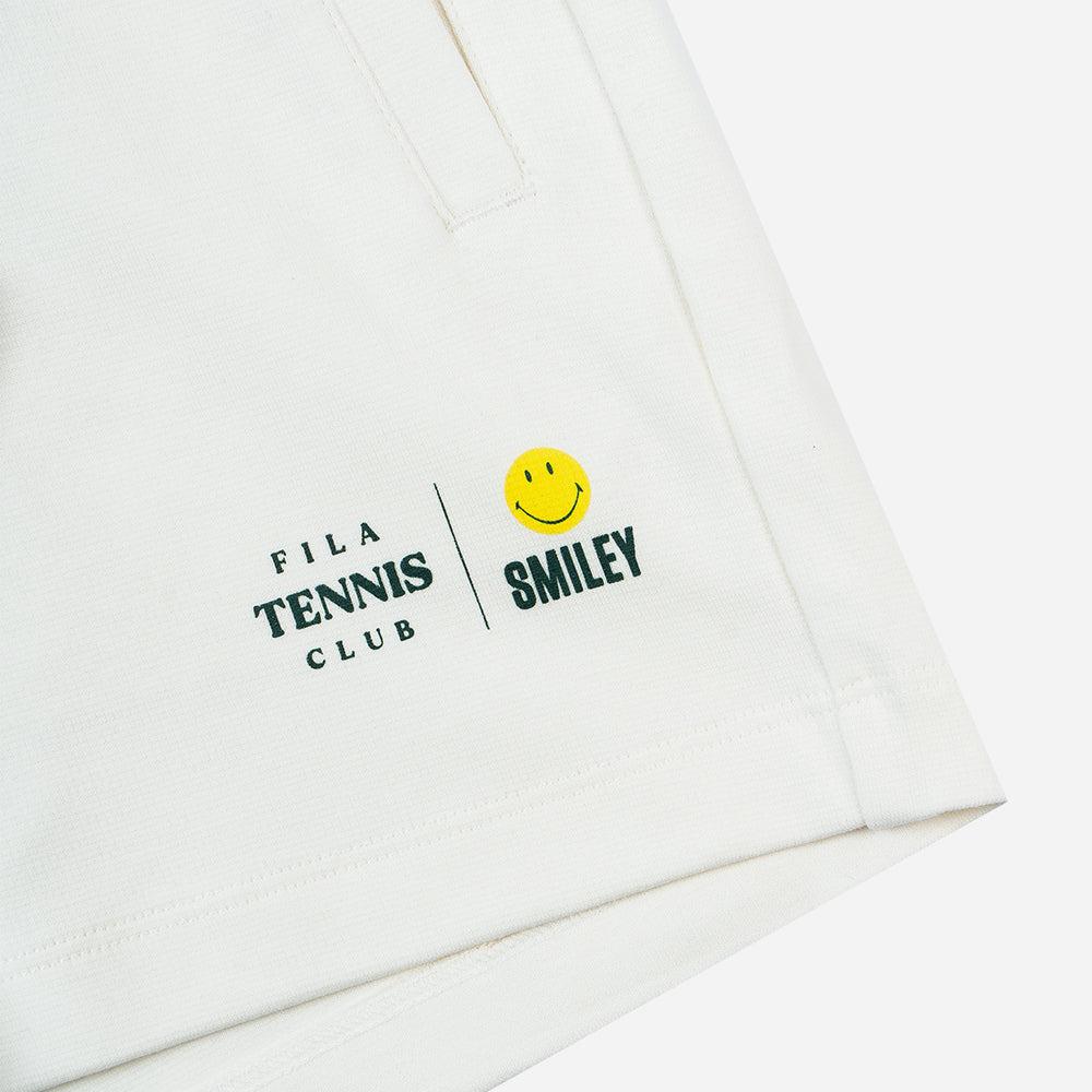 Quần ngắn thể thao nữ Fila Tennis Club X Smiley - FW2HPF4S11F-WHT