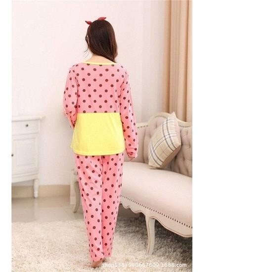 Bộ bầu  dài tay mặc nhà cho con bú