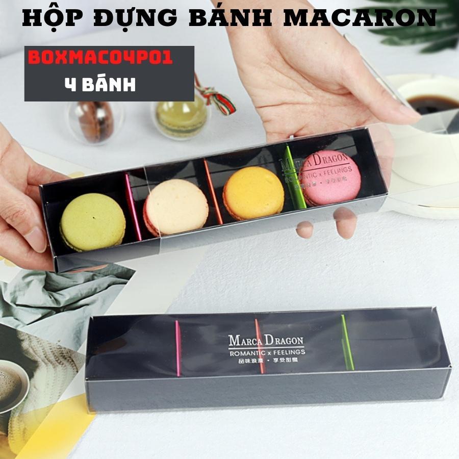 Hộp Đựng Bánh Macaron Mica Trong Suốt Trang Trí Làm Quà Tặng Sang Trọng