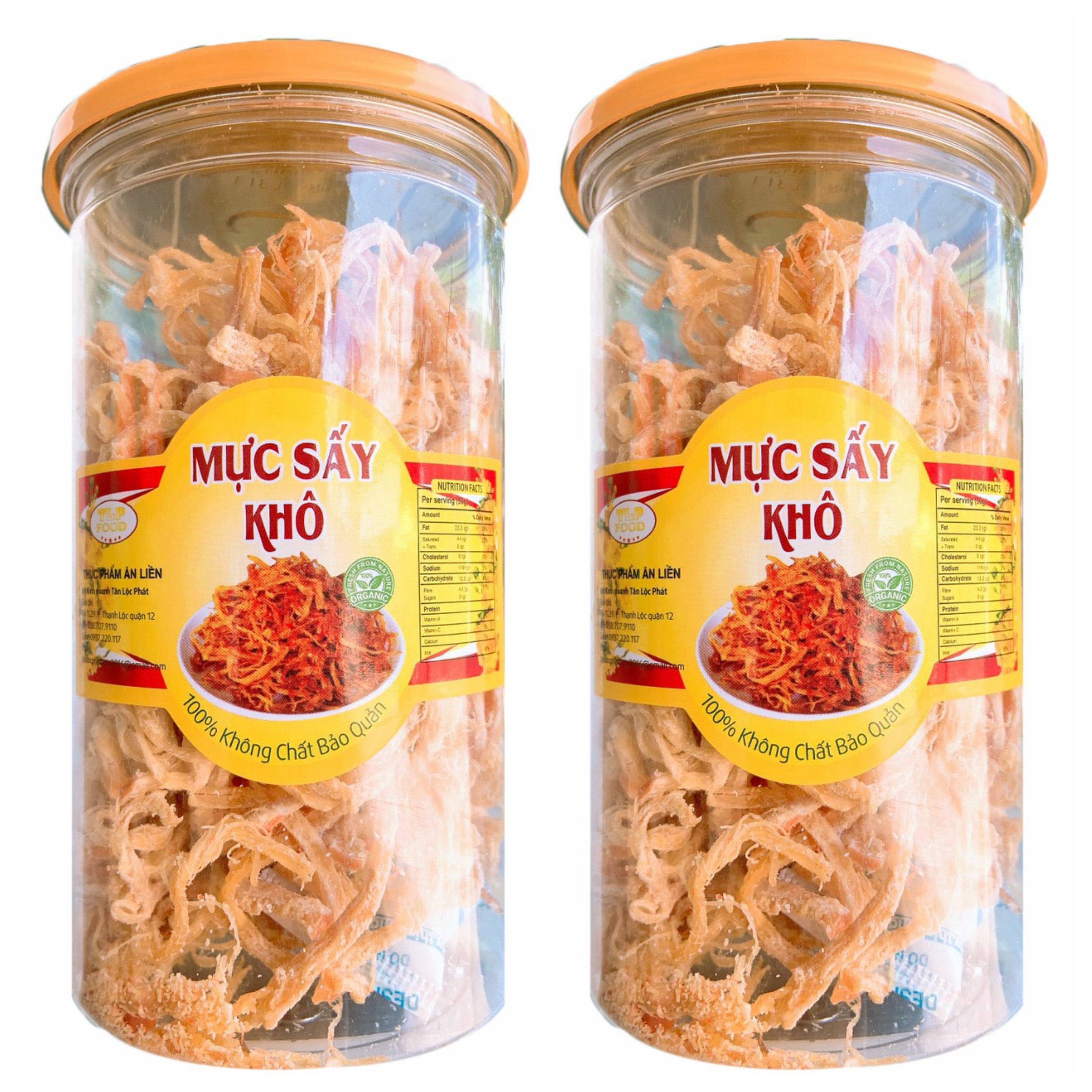 MỰC SỢI HẤP NƯỚC DỪA TÂN LỘC PHÁT COMBO 2 HŨ - MỖI HŨ 200G