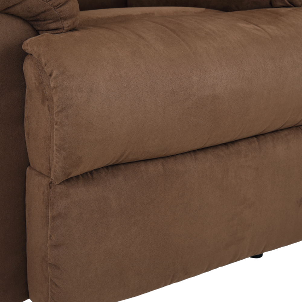 Ghế sofa đơn thư giãn RILEY khung gỗ, đệm bọc vải cao cấp màu nâu | Index Living Mall -  Phân phối độc quyền tại Việt Nam