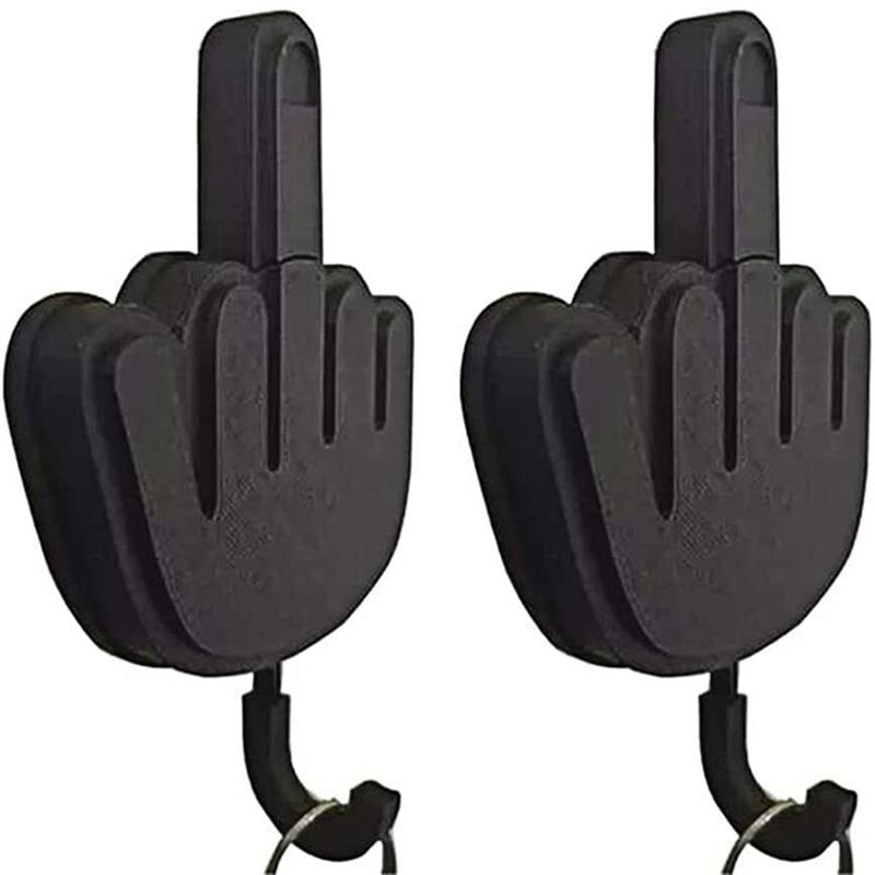 Ngón Tay Giữa Móc Treo Chìa Khóa/Ngộ Nghĩnh Ý Tưởng Quà Tặng Tự Dính Tường Nhà Cửa Chìa Khóa Giả Giả Máy Tính Để Bàn/Móc Lưu Trữ Mới