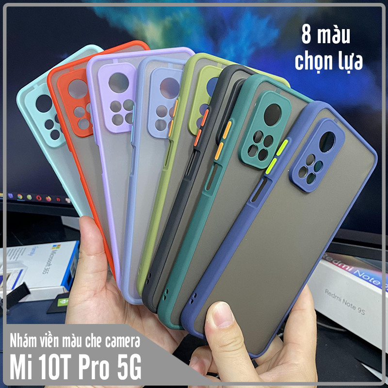 Ốp lưng cho Xiaomi Mi 10T Pro 5G - Redmi K30S trong nhám viền màu che camera