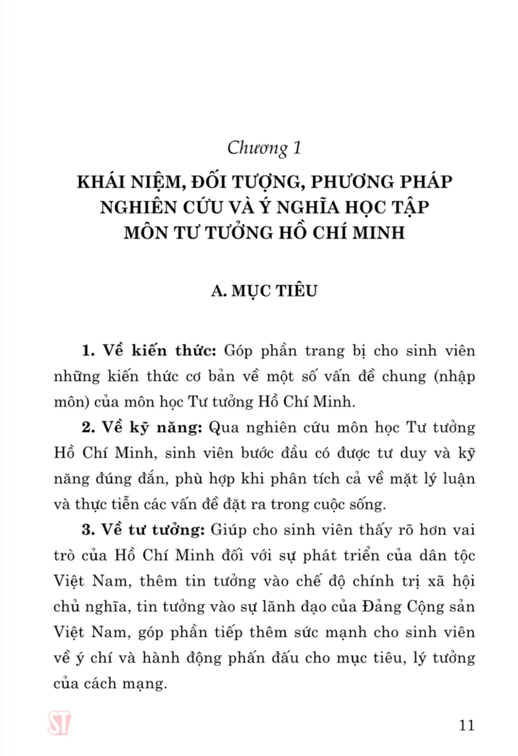 Giáo trình Tư tưởng Hồ Chí Minh (Dành cho bậc đại học hệ không chuyên lý luận chính trị) - bản in 2024
