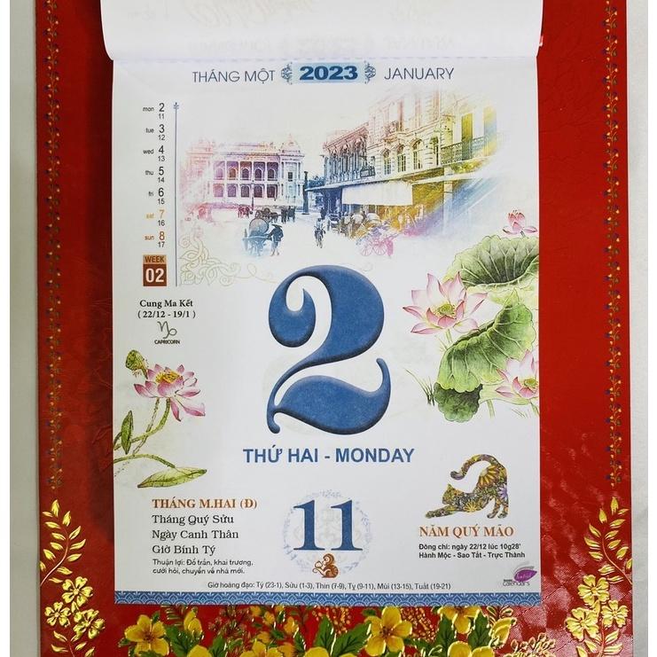 LỊCH TẾT 2023 BLOC LỊCH 2023 BLOC ĐẠI BS06 - THUẬN BUỒM XUÔI GIÓ - Size: 14,5 x 20,5 (cm