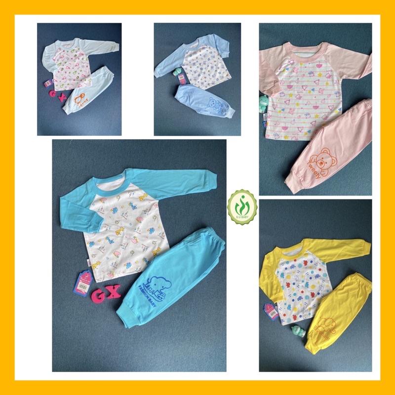 Đồ bộ cotton tay dài bo bé trai, bé gái