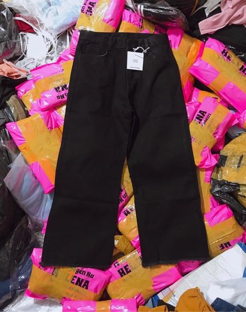 Quần JEANS ỐNG RỘNG ĐEN- [hình thật Chính Chủ