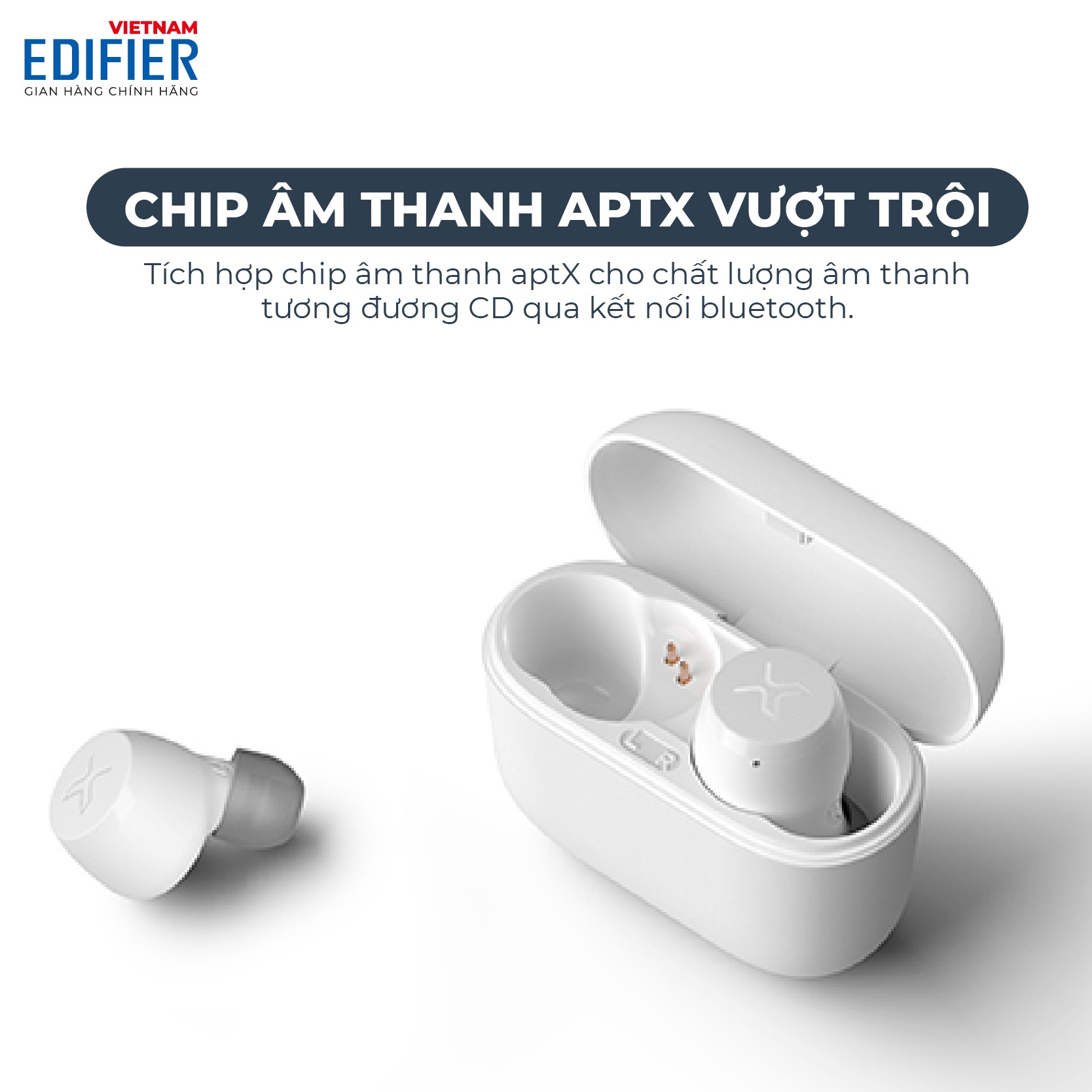 Tai nghe Bluetooth 5.0 EDIFIER X3 To-U Âm thanh Stereo - Chống nước IPX5 - Hàng chính hãng