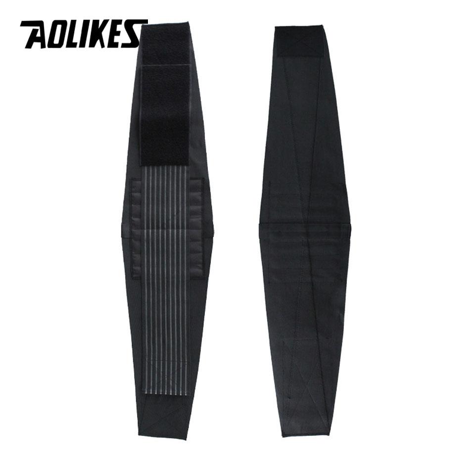 Aolike 1pcs Hỗ trợ thắt lưng đau lưng hỗ trợ nẹp cho tập thể dục Thở Color: Black Size: XL