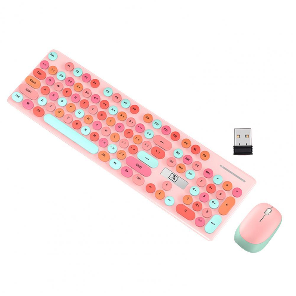 Bàn Phím Bluetooth Không Dây Mini Tròn Nút Bàn Phím Chơi Game Cho Macbook PC Game Thủ Laptop iPad Máy Tính Bảng Máy Tính Android Bàn Phím