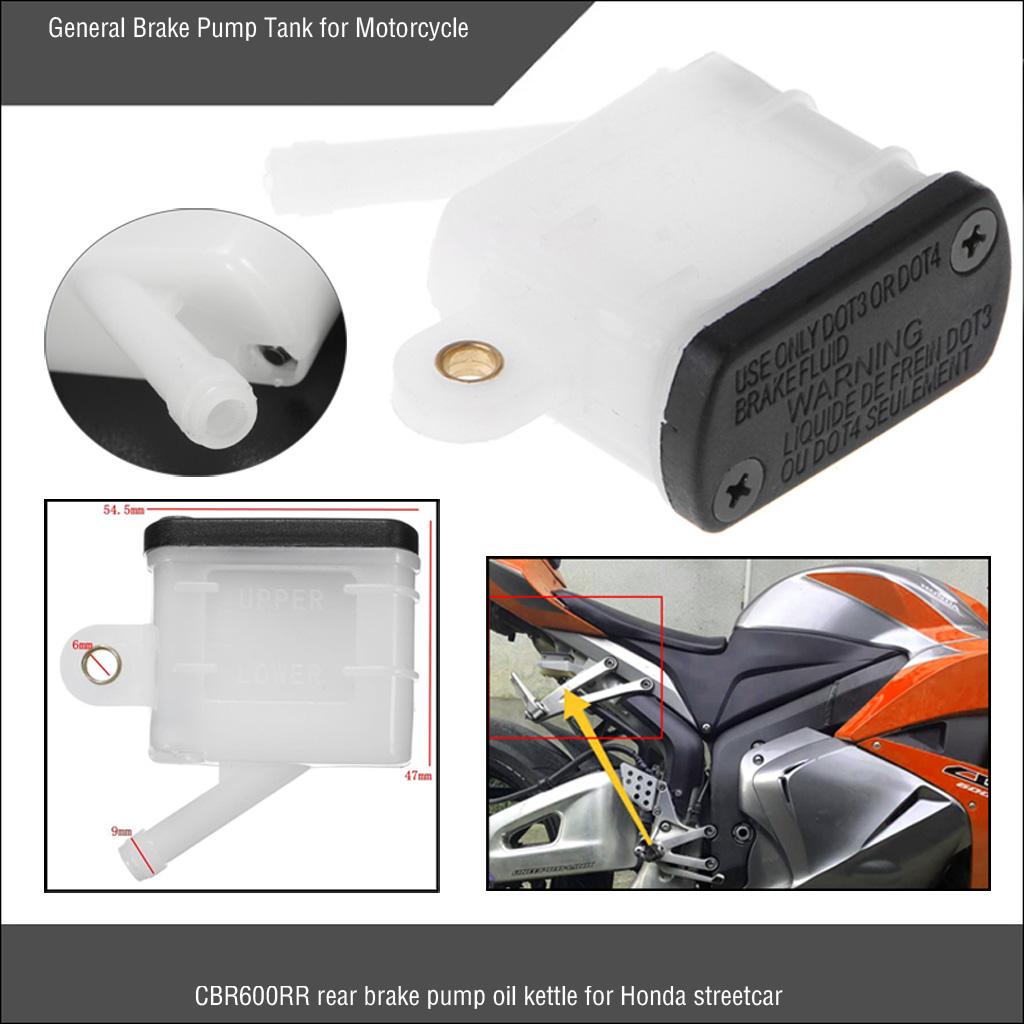 2xMotorcycle Rear Brake Master Cylinder Tank Oil Cup Fluid Bottle Reservoir