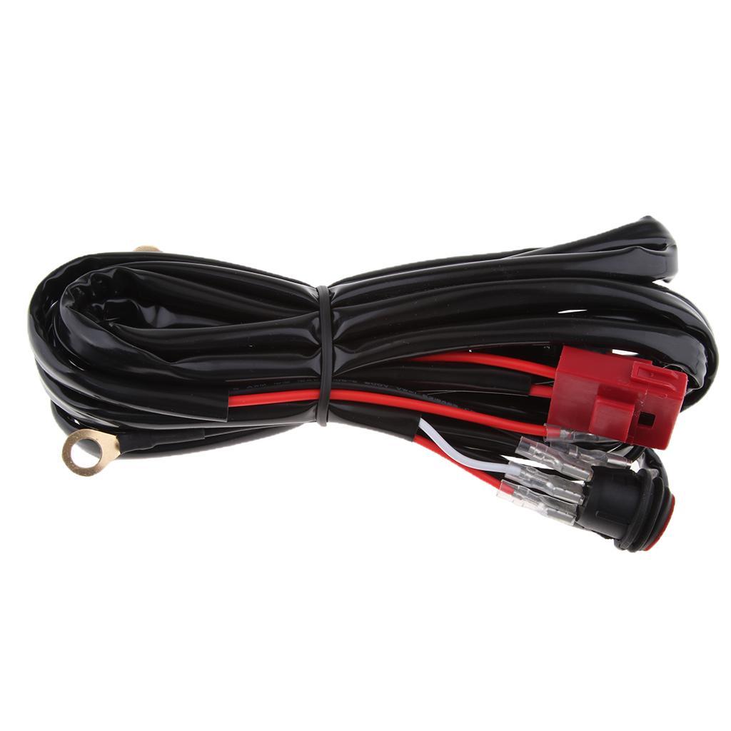 Wiring Harness, Heavy Duty Wiring Harness Kit for Led Light Bar 12V 40A Fuse