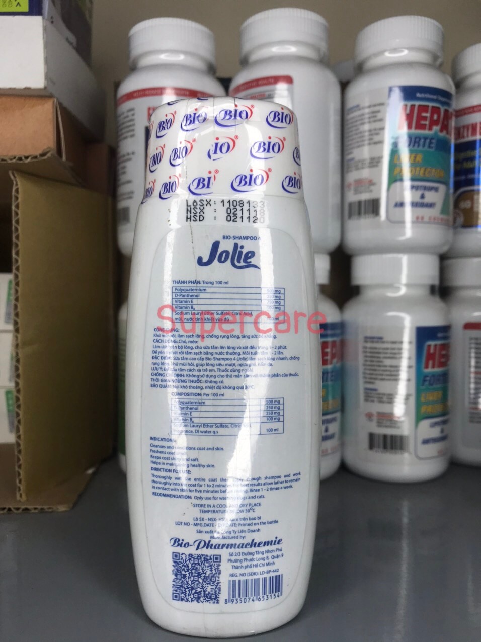 Sữa Tắm Bio Jolie 150ml - Chống Rụng Lông Mượt Lông Chó Mèo