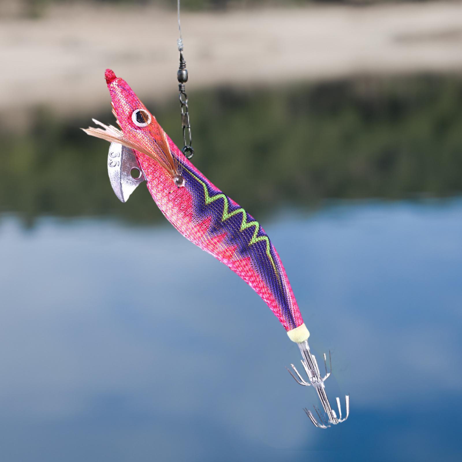 Luminous Squid Jig Hooks 14cm Artificial Squid Jig Lures Durable Squid Hooks