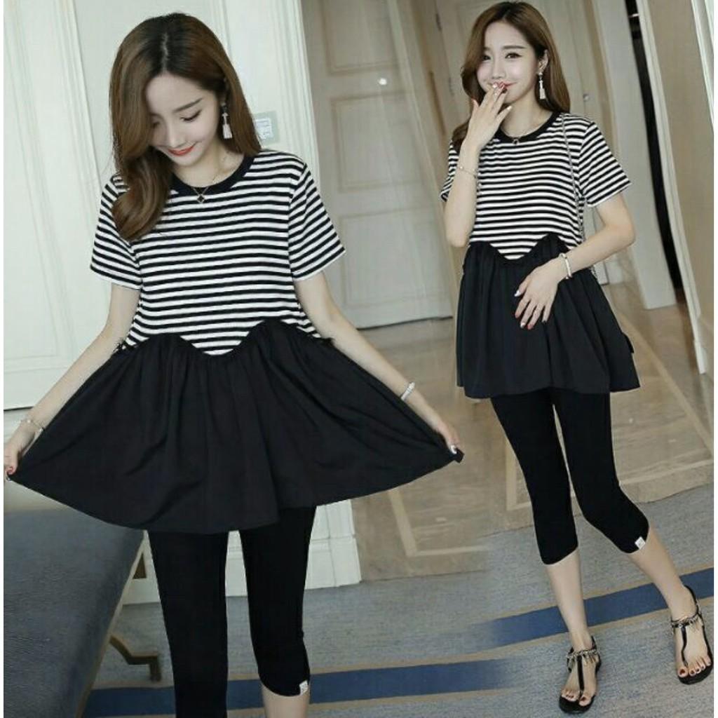 Áo Bầu Công Sở - áo bầu xinh Chất Cotton Màu Đen - Tổng kho váy bầu