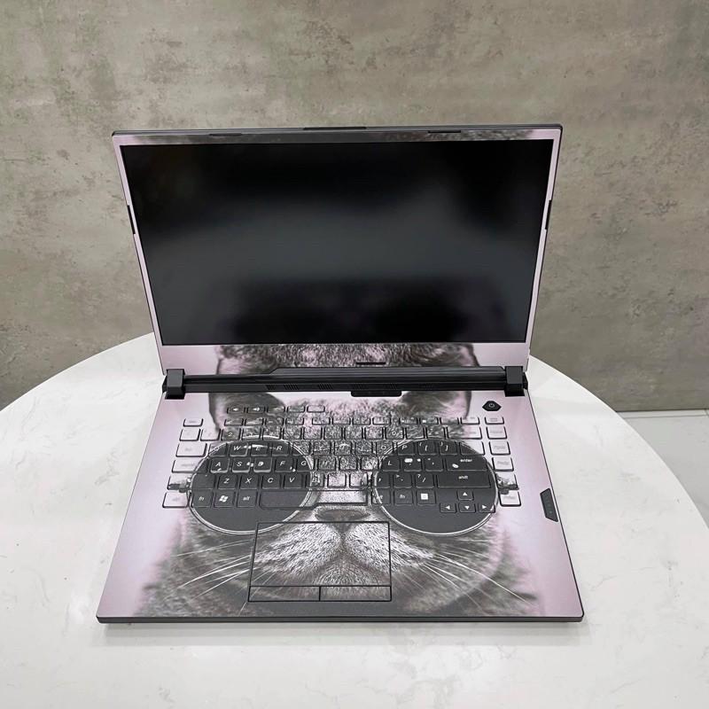 Miếng dán Skin laptop - Mẫu mèo đeo kính - Thiết kế chuẩn cho từng dòng máy