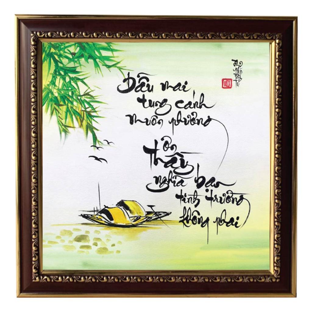 Tranh thư pháp quà tặng thầy cô, tri ân nhà giáo