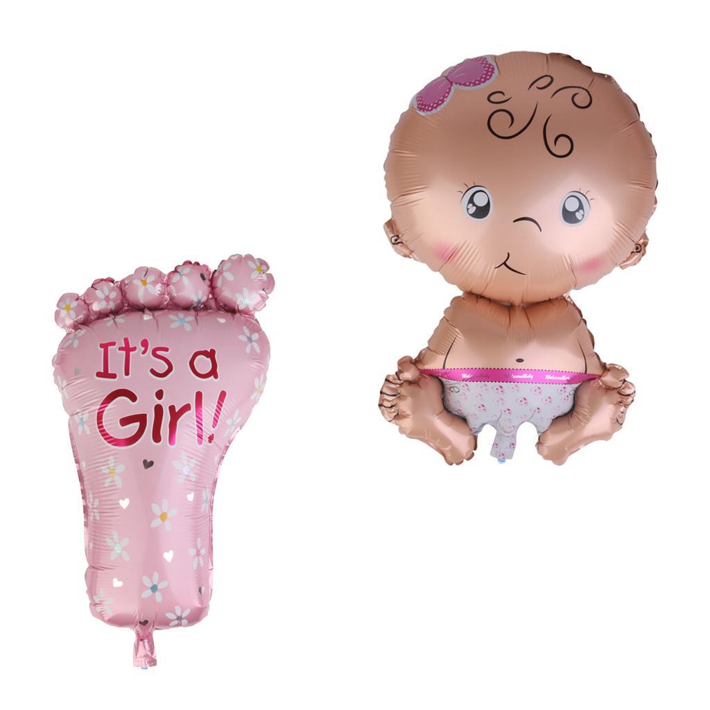 Aluminum Foil Baby Girl Shape Balloon for Baby Shower Christening Birthday