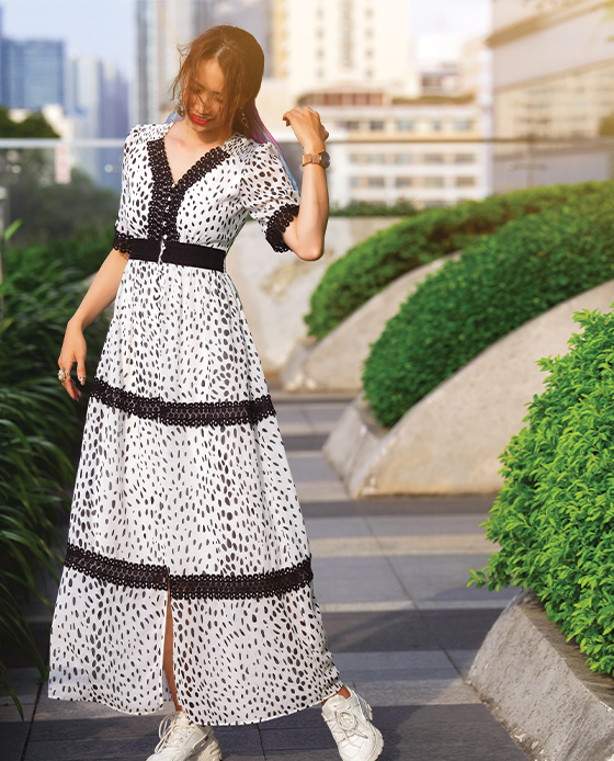 Đầm Maxi Azalea DRE140 Thời trang thiết kế Hity