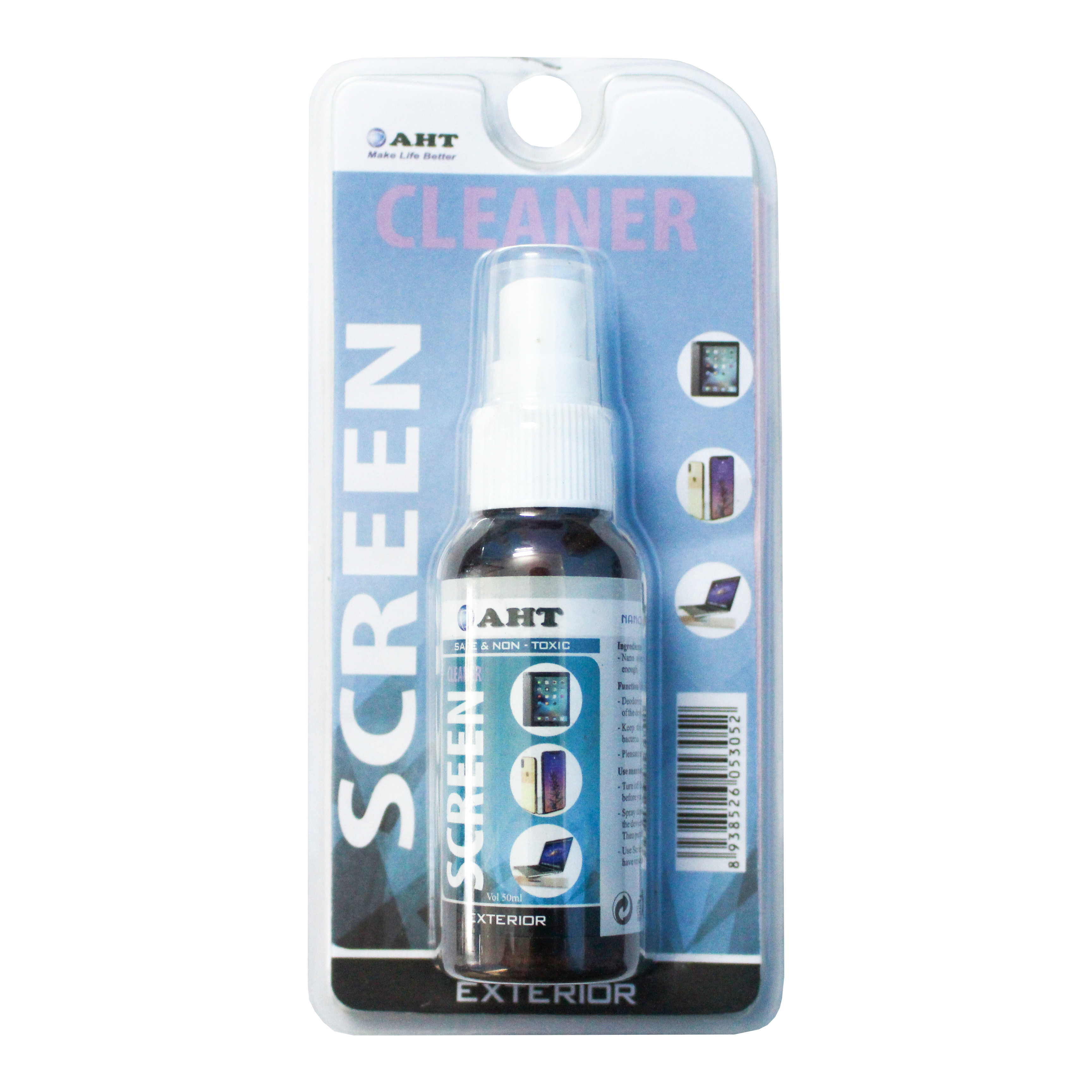 Chai Xịt Vệ Sinh Màn Hình AHT Nano Screen Cleaner 50ml-Hàng chính hãng