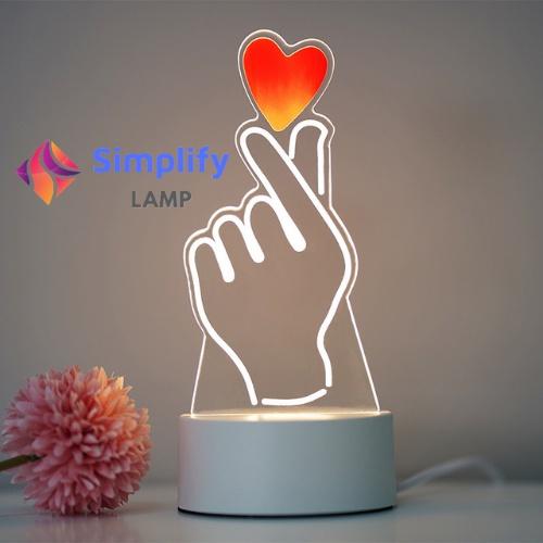 Đèn Ngủ 3D Led cute phong cách dễ thương, đèn Led trang trí cực đẹp S01