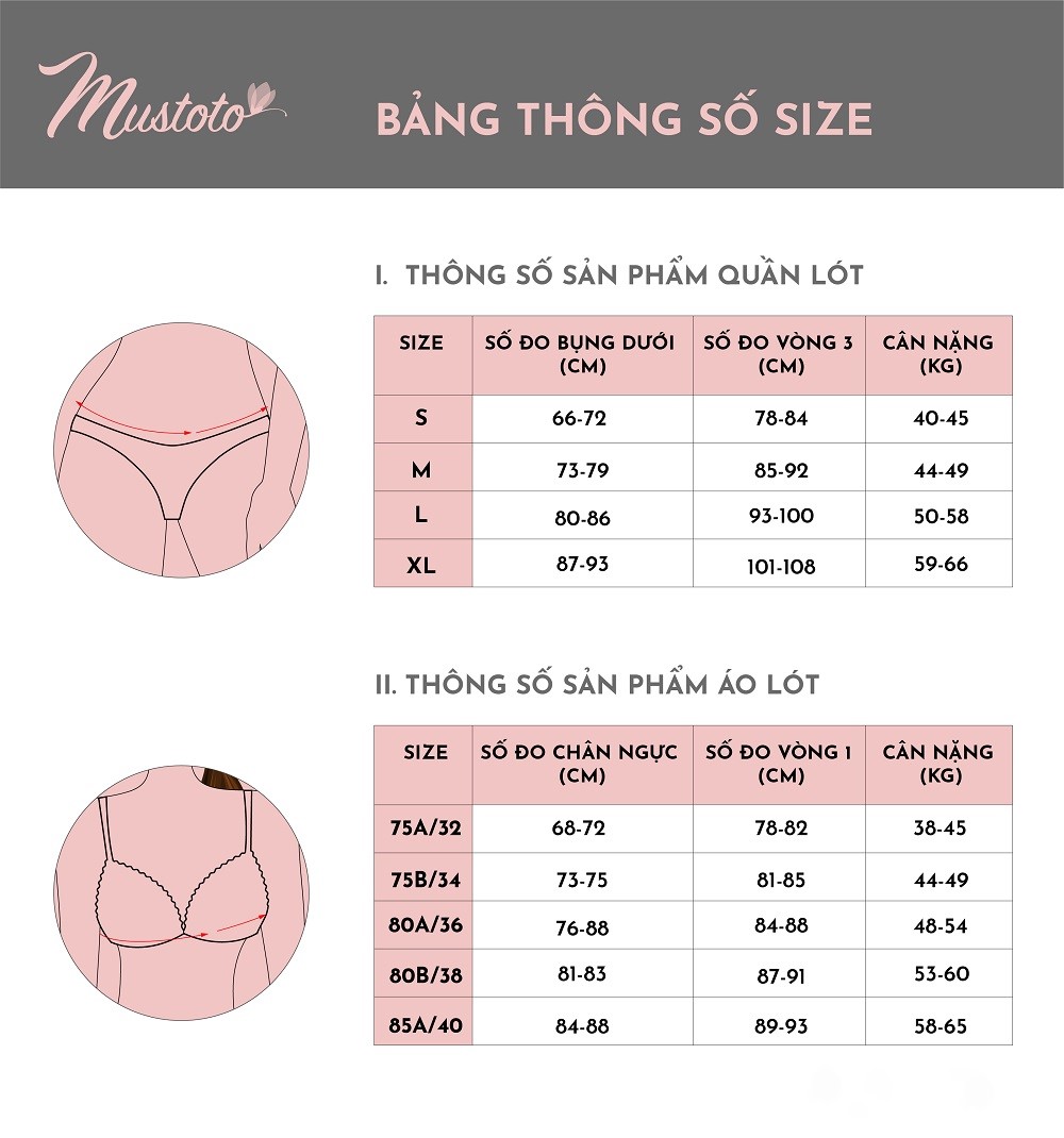 Áo Lót Nữ Trơn Nâng Ngực Mút Vừa Bra Hop (Mustoto MA26)