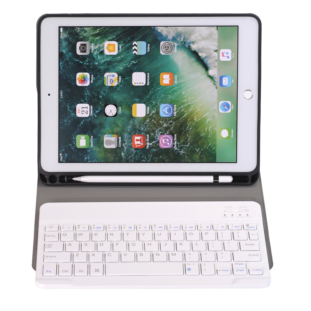 Hình ảnh Bao da kèm bàn phím Bluetooth dành cho iPad Gen 9 10.2 2021 Smart Keyboard - Hàng nhập khẩu