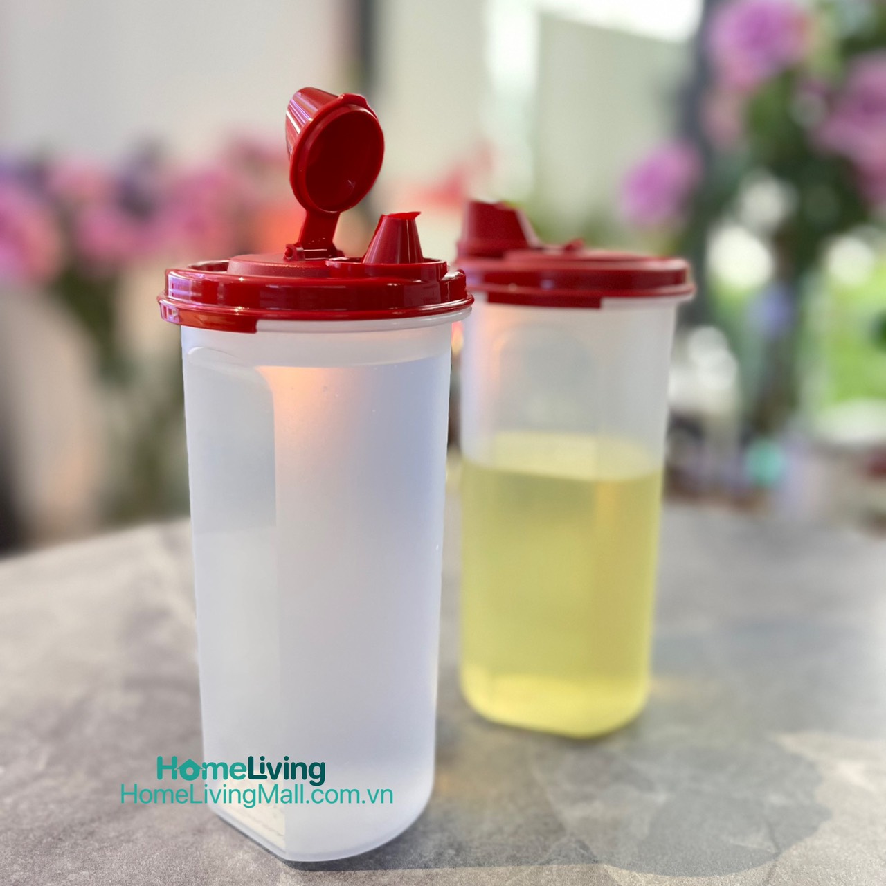 Bộ 2 Bình Dầu Tupperware Stor N Pour 650ml