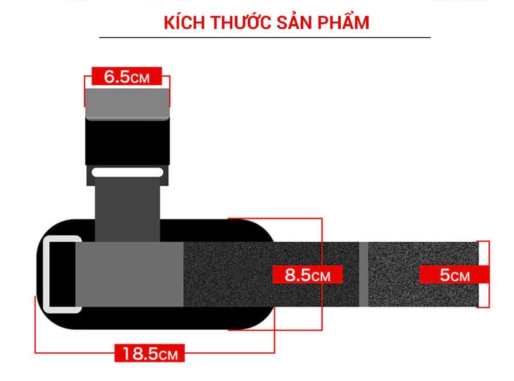 Dây quấn cổ tay có móc nâng tạ GoodFit GF732LS