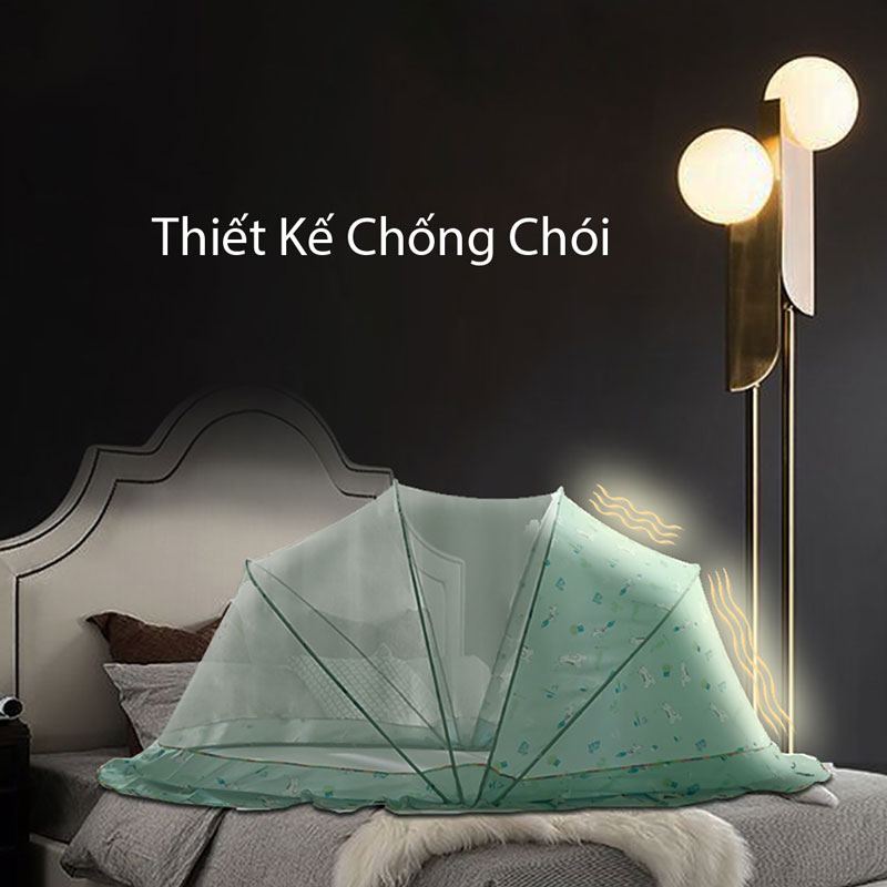 Màn Chụp Cho Bé Gấp Gọn Tiện Lợi Và Nhanh Chóng Chống Muỗi Đốt